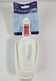 4 Piece Measuring Scoops and Spoons Set Beige