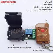 DC 12v Wireless RF Remote Control Switch Momentary Delay Time Turn On/off Module