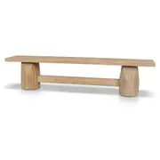 Josif 2.06m Elm Bench - Natural