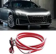 Car Hood Light Strip, 71 Inches Flexible Exterior Car LED Strip Lights Waterproof Car Hood Light Daytime Running Light Strip for Cars, Trucks (White)