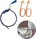 Snake Drain Hair Catcher,Sink Pipe Unblocker Drain Cleaner Auger Clog Remover