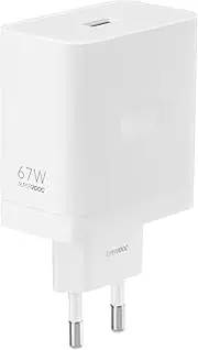realme Supervooc 67W Power Adapter White - Minimalist Charger - USB Type C - Compatible with Smartphones, Tablets, Laptops