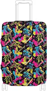 [Joisal] Colorful Ski Suitcase Protector Cover Tsa Approved Fit 18-32 Inch Luggage, Luggage Accessories for Travel, Colorful Ski, XL 29-32 in