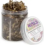 Hoyols Hair Bands Hair Ties Elastic Rubber Bands Ponytail Mini Soft for Women Girl 1000 Piece Pack Golden Color (Gold Metal)