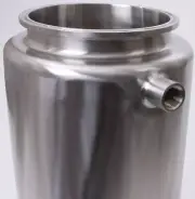 Jacketed Material Column | Tri Clamp 6 in x 24 & (2) FNPT 1/2 in SS304 (3 Pack)