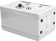 Cechoayuu Security Safe Storage Case, Free Staple, 7.1 x 4.7 x 3.9 inches (18 x 12 x 10 cm), Mini Safe, Convenient to Carry (Ivory White) Cash Storage