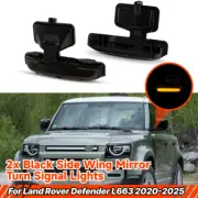 2x For Land Rover Defender L663 Rearview Mirror Dynamic LED Turn Signal Lights (for: Land Rover)