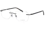 Pure Airlock Brace 201 070 Titanium Eyeglasses Frame Men's Gunmetal Rimless 52mm