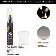 Touch Up Paint For Opel All Models 824 Antique Silver With Polish Paste