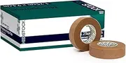 MEDSTOCK Premium Microporous Surgical Tan Tape, 1.25cm x 9.1m, 24 tapes/box, Latex-Free, Ideal for Dressing Fixation & Scar Management, Hypoallergenic, Breathable & Tearable