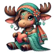 Sublimation Print Gypsy Moose Ready To Press Heat Transfer