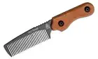 TOPS Tac Rake 3" Black Carbon Steel Comb Blade Tan Canvas Micarta Handle PTRAK01