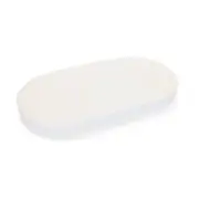 Babyhood Amani Bebe Jersey Cotton Oval Fitted Sheet - Plain White
