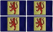 [Patchion] Set of Four - Flag of Fenland, The Fens - Black VeIcro/Hook and Loop Backing - Embroidered Patch/Badge/Emblem