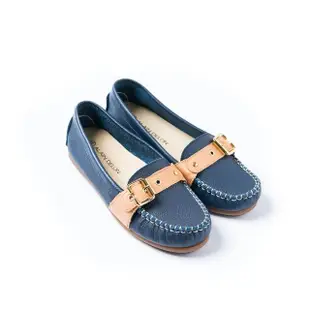 【ALAIN DELON】完美舒適百搭豆豆鞋W7528(3色 桃紅色 藍色 黃色)