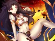 Anime fategrand order cleavage girls ishtar fate series Playmat Game Mat Desk