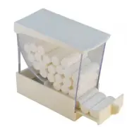 Plasdent Cotton Roll Dispenser Pull Out Drawer Style White #207CRD Beige