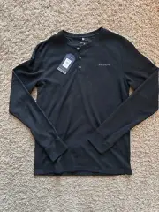 BEN SHERMAN BLACK LONG SLEEVE LOUNGEWEAR TOP SIZE MEDIUM