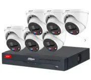Dahua 6 x 6MP TIOC DH-IPC-HDW3649H-AS-PV-ANZ Turret Kit with 8CH NVR