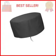 LBTING Fire Pit Cover, 48 inch Cover for 45-48 inch Round Firepit, Waterproof Wi