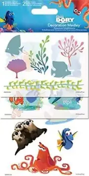 Finding Dory 3-d Chipboard Stickers Decorations Medley Set