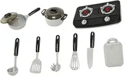 1 Set Imitation Kitchen Playset for Educational with Realistic Cooking Accessories Light and Sound Effects for Role Playing and Creative Learning for Boys