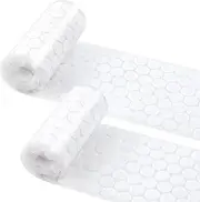 PDCTACST Self Adhesive Dots, 1008pcs 15mm/0.59in Diameter Sticky Back Hook Coins, White Sticky Back Coins Hook & Loop dots with Strong Adhesive for DIY Crafts Office School Classroom Home (504 Pairs)