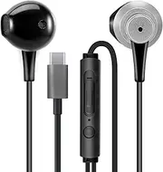 MAS CARNEY TH4 Wired USB Type C Headphones, USB C Earbuds, in-Ear Earphones with Microphone for Samsung S20, Huawei P30 P40, Oppo, Honor, Google Pixel and Other Smartphones with Type-C Interface