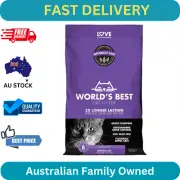 Lavender Cat Litter 6.35KG Clumping Odour Control Scoopable Easy Clean