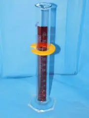 KIMAX 250mL Class B TD Graduated Red Stripe Single Scale Glass Mixing Cylinder