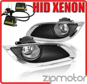 09-11 TOYOTA YARIS 2/3DR BUMPER DRIVING CHROME FOG LIGHT LAMP W/6000K HID+SWITCH (for: Toyota)