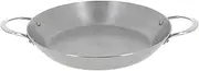 [DE BUYER] Mineral B Carbon Steel Paella Pan - 12.5” Diameter, 9.25” Cooking Surface - Multipurpose Pan for Stovetop & Oven - PFAS, PFOA & PFOS Free - Made in France