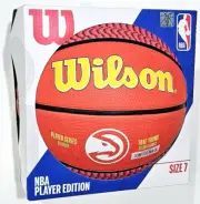 Wilson Trae Young NBA Player Edition Size 7 Red Yellow Basketball