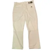 Men’s Adidas Climalite White Polyester Baseball Pants Size XL Brand New
