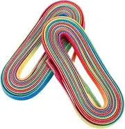 [Abaodam] 1 Pair Flat Waxed Shoe Laces For Boots Dress Shoes Strings Waxed Ice Hockey Rainbow Skating Gradient Waterproof Sneakers Shoelaces