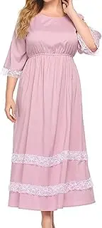 [HAMKVBPR] Ladies' Nightgown Nightgown Women's Nightdress Lace Nightdress Plus Size Women's Nightdress