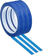 uxcell 3 Pack Whiteboard Tape, 11mm 7/16" Width Art Tape Dry Erase Board Pinstripe Thin Tape for Graphic Chart Grid Drafting Electrical Marking, Blue