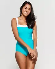 NEW MAGICSUIT MIRACLESUIT SWIMSUIT $150 16 46 Slimming Spectra Turquoise Blue
