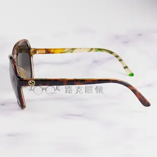 【LOOK路克眼鏡】 Gucci 古馳 太陽眼鏡 琥珀 花草圖紋 高鼻托 GG3636 N F S Z99HA