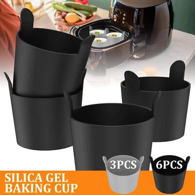 6Pcs Air Fryer Egg Mold Silicone Egg Poacher Reusable Microwave Egg Cooker paHdg