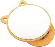 Baluue 4pcs Wooden Vanity Mirror Table Top Decor Vanity Makeup Mirrors Table Makeup Mirror Cosmetic Mirrors Cute Vanity Mirror Desktop Cosmetic Mirror Bathroom Vanity Mirror Glass