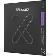 D'Addario Guitar Strings - XT Phosphor Bronze Coated Acoustic Guitar Strings - XTAPB1152 - Extended String Life with Natural Tone & Feel - For 6 String Guitars - 11-52 Custom Light, 3 Pack