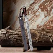 Custom Hand Forged Damascus Steel Swiss Dagger Sword Viking Gladius Double Edge
