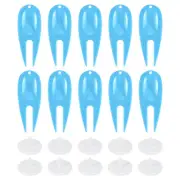 18Pcs Golf Divot Repair Tool Plastic Golf Divot Tool with Ball Marker Blue