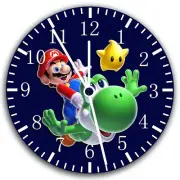Super Mario Yoshi Frameless Borderless Wall Clock Nice For Gifts or Decor W15