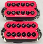 Seymour Duncan Neon Pink Invader 6 String Humbucker Pickup Set SH-8b/SH-8n