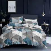 Fabric Fantastic Elliot King Size Quilt/doona/duvet Cover Set