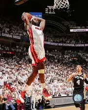 LeBron James Game 2 of the 2013 NBA Finals Action Sports Photo