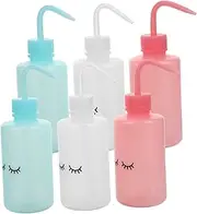 OHPHCALL 6pcs Curved Mouth Kettle Wash Bottle Lash Bottle for Water Squeeze Bottles for Liquids Washing Bottle Eyelash Water Bottle for Extensions Bottle Supplies