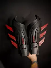 Red hood bracers (gauntlets) for cosplay
